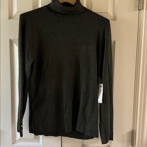 Chico's EcoVero Turtleneck Sweater in Green Size 3